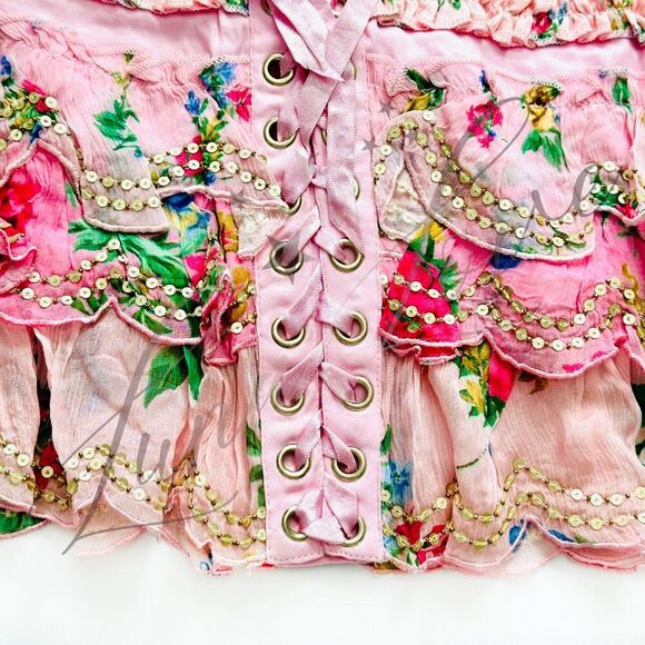 FILLYBOO Lotus 'Carnivale' Corset Mini Dress In Pink NWT - Picture 14 of 15